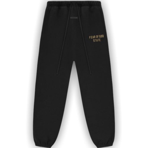 FEAR OF GOD ESSENTIALS FLEECE SWEATPANTS "BLACK GOLD"