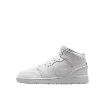 AIR JORDAN 1 MID "TRIPLE WHITE" GS