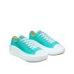 CONVERSE CHUCK TAYLOR ALL STAR MOVE LOW "ELECTRIC AQUA"