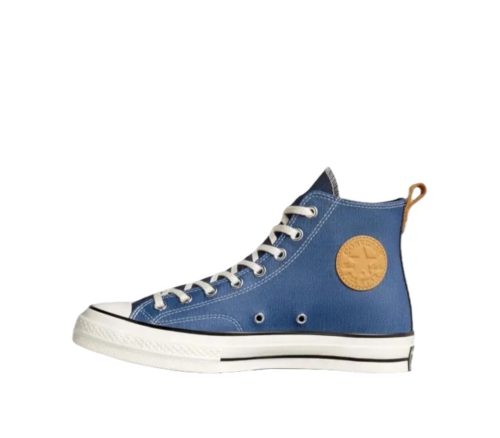 Converse Chuck 70 Denim & Leather Shoes High Top Sneakers Navy