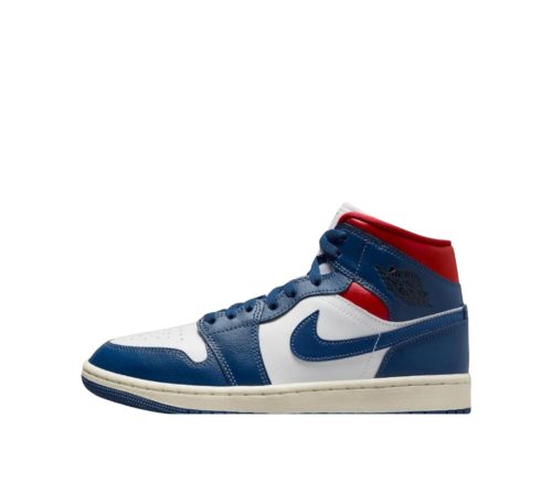 Air Jordan 1 Mid WMNS "French Blue & Gym Red"