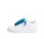  Nike Air Force 1 Low Triple White / Blue Rope Laces