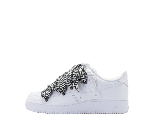 Nike Air Force 1 Low '07 White Oreo Lanvin Rope Laces