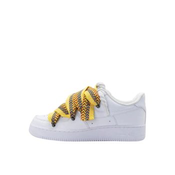 Nike Air Force 1 Low '07 White Yellow Lanvin Rope Laces