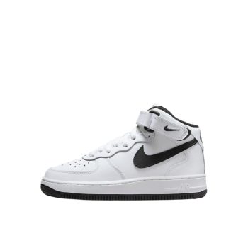 Nike Air Force 1 Mid LE White Black (GS)