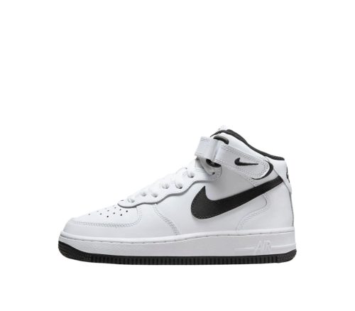 Nike Air Force 1 Mid LE White Black (GS)