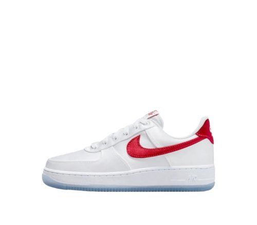 Nike Air Force 1 ’07 Satin White Varsity Red