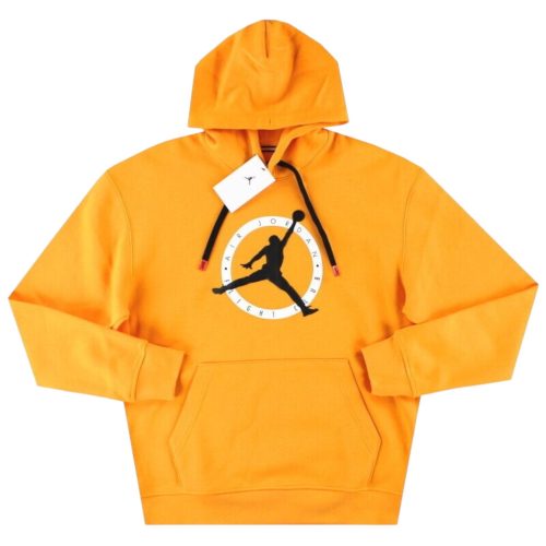 Jordan Flight MVP Fleece Logo Pullover Hoodie Yellow