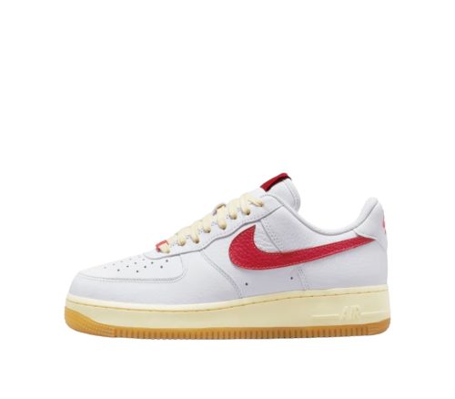 Nike Air Force 1'07 "White/red with aged aesthetic" Wmns