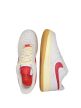 NIKE AIR FORCE 1'07 "WHITE/RED WITH AGED AESTHETIC" WMNS 