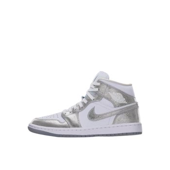 Air Jordan 1 Mid SE Metallic Silver 