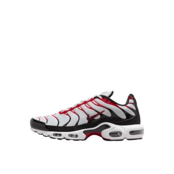 NIKE AIR MAX PLUS "PURE PLATINUM & UNIVERSITY RED"