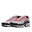 NIKE AIR MAX PLUS "PURE PLATINUM & UNIVERSITY RED"