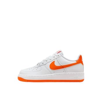 NIKE AIR FORCE 1 "WHITE SAFETY ORANGE"  (GS)