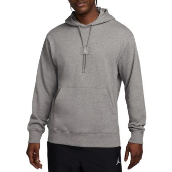 JORDAN FLIGHT FLEECE PULLOVER HOODIE CARBON HEATHER