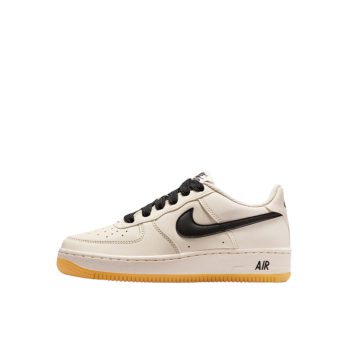 NIKE AIR FORCE 1 LV8 "SOFT PEARL BLACK GUM" GS