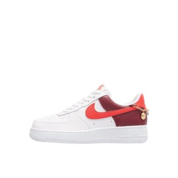 Nike Air Force 1 '07 White Light Crimson Metallic Gold