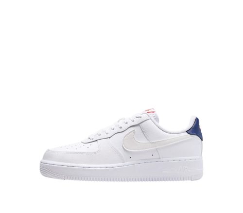 Nike Air Force 1 '07 White Blue Void Fire Red