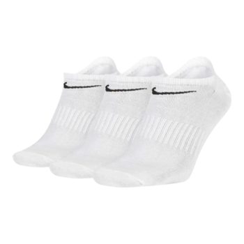 Nike Everyday Lightweight No-Show Socks 3 Pack White