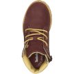 TIMBERLAND GIRLS POKEY PINE 6 IN SIDE ZIP BOOT BURGUNDY NUBUCK 